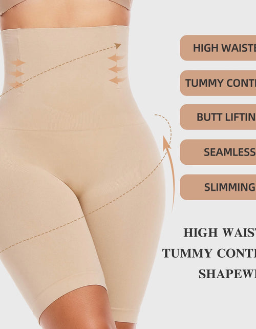 Load image into Gallery viewer, 2 Packs Tummy Control Shapewear Shorts Faja Body Shaper for Women High-Waisted Thigh Slimming
