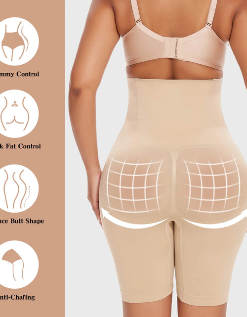 Load image into Gallery viewer, 2 Packs Tummy Control Shapewear Shorts Faja Body Shaper for Women High-Waisted Thigh Slimming
